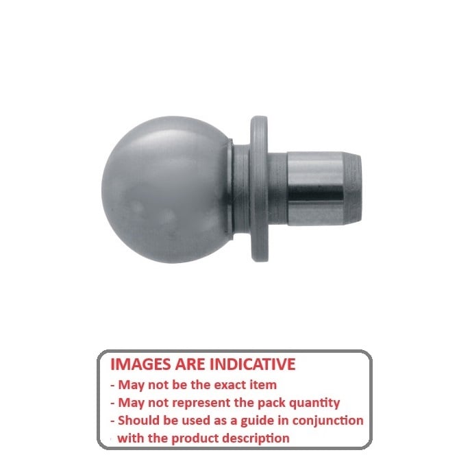 Tooling Ball   12.7 x 6.35 x 15.875 mm Steel - MBA  (Pack of 1)