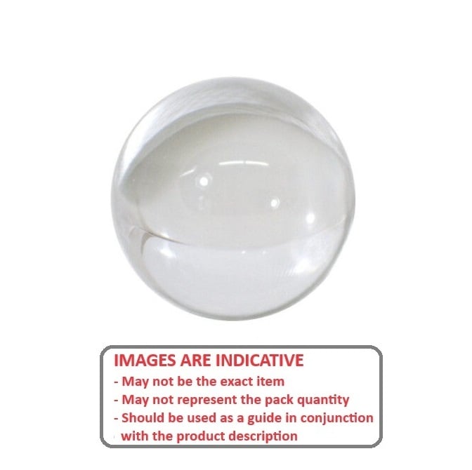 Ball   63.50 mm Acrylic - Precision Grade 3 - Clear - MBA  (Pack of 3)