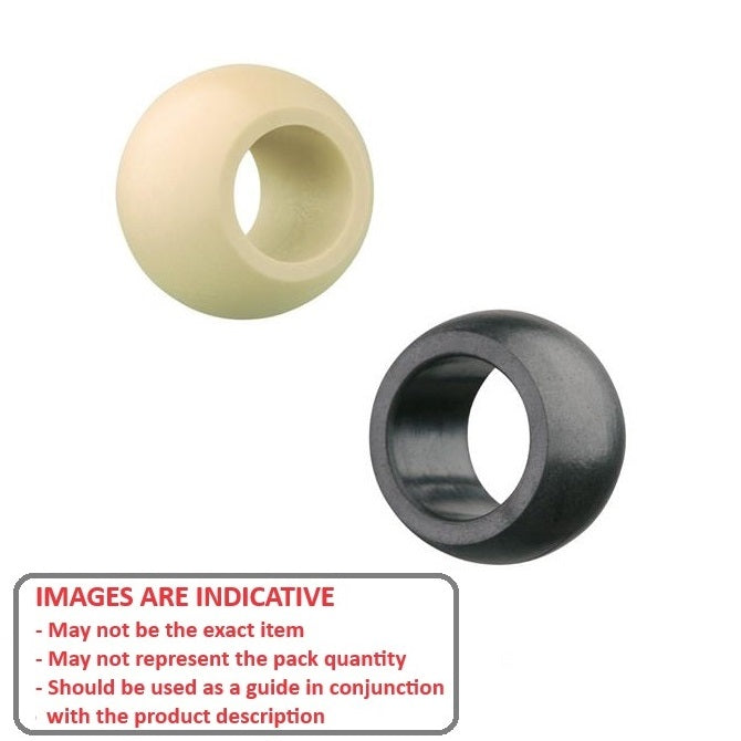 Ball   10.2 mm Plastic - Off White - MBA  (Pack of 15)