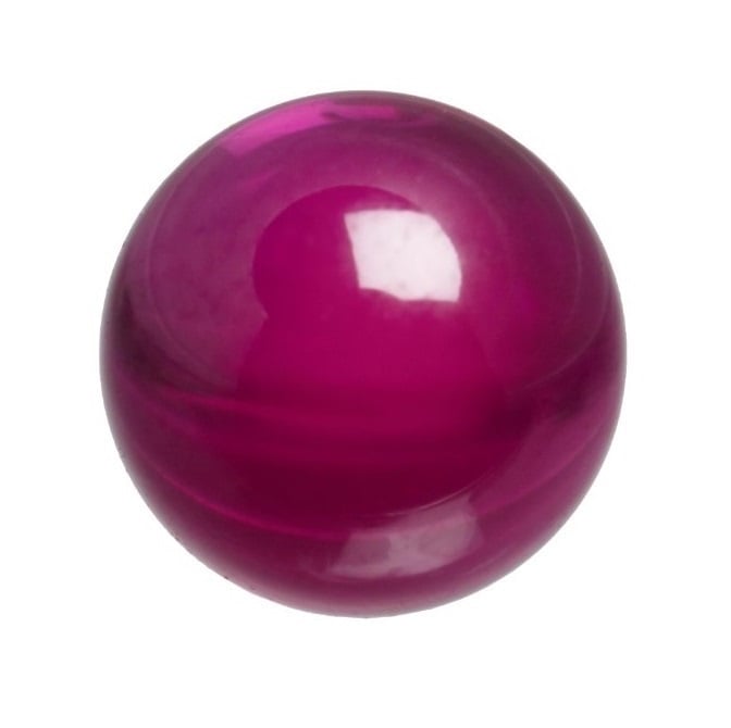Ball    2.381 mm Synthetic Ruby - Precision Grade 25 - Red - MBA  (Pack of 5)