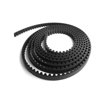 Timing Belt Length    5 mm GT x 9 mm Wide  - Metric Nylon Covered Neoprene with Fibreglass Cords - Black - MBA  (1 Metre)