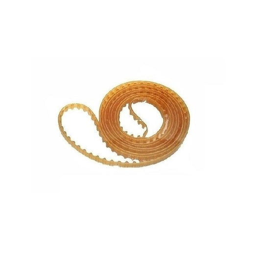Timing Belt  135 Tooth 12mm Wide  - Metric Polyurethane with Steel Cords - Amber - 10 mm AT10 Trapezoidal Pitch - MBA  (Pack of 1)