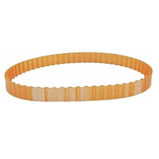 Timing Belt   65 Tooth 8mm Wide  - Metric Polyurethane with Steel Cords - Translucent - 5 mm T5 Trapezoidal Pitch - MBA  (Pack of 1)