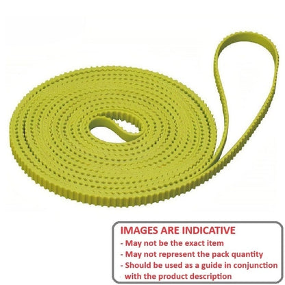 Timing Belt  130 Tooth 4.8mm Wide  - Belts - Timing -  2.073mm Pitch - 40DP - 4.8mm Wide - Yellow - 2.073 mm (0.082 Inch) 40DP Trapezoidal Pitch - MBA  (Pack of 1)
