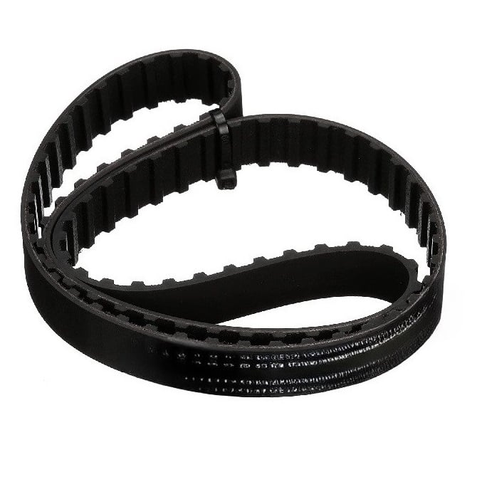Timing Belt  123 Teeth x 50.8mm Wide  - Imperial Nylon Covered Neoprene with Fibreglass Cords - Black - 12.7 mm (1/2 Inch) H Series Trapezoidal Pitch - MBA  (Pack of 4)