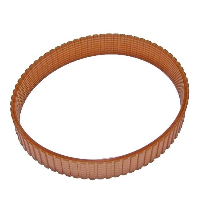 Timing Belt   49 Tooth 20mm Wide  - Metric Polyurethane with Steel Cords - Translucent - 5 mm T5 Trapezoidal Pitch - MBA  (Pack of 1)