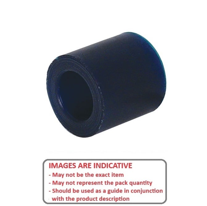 Cylindrical Bumper   50.8 x 31.75 x 12.7 mm  - Counterbored Polyurethane 90A - MBA  (Pack of 1)