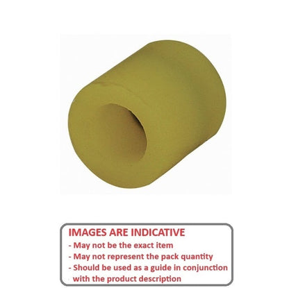 Cylindrical Bumper   25.4 x 25.4 x 6.35 mm  - Counterbored Polyurethane 40A - MBA  (Pack of 1)
