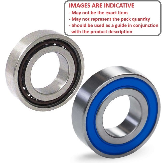 OPS 21 -40 -45 Rear Bearing 12-24-6mm Suggested Single non contact seal High Speed Polyamide (Pack of 1)