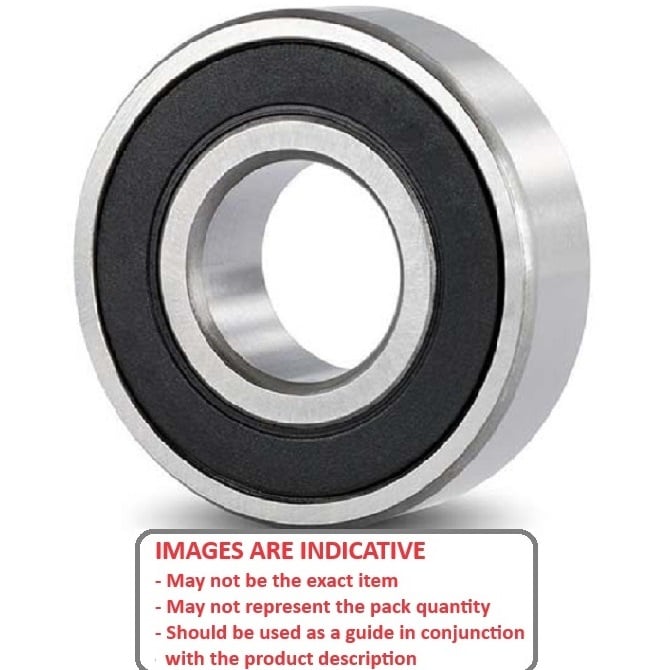 Ball Bearing   25 x 37 x 7 mm  -  Ceramic Hybrid Stainless with Si3N4 - Sealed - High Speed Polyamide Retainer - ECO  (Pack of 1)