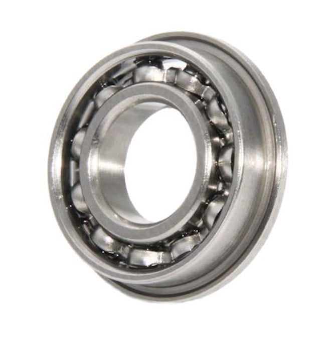 Ball Bearing    3.175 x 9.525 x 3.969 mm  - Flanged Stainless 440C Grade - Abec 7 - MC34 - Standard - Open Lightly Oiled - MBA  (Pack of 27)