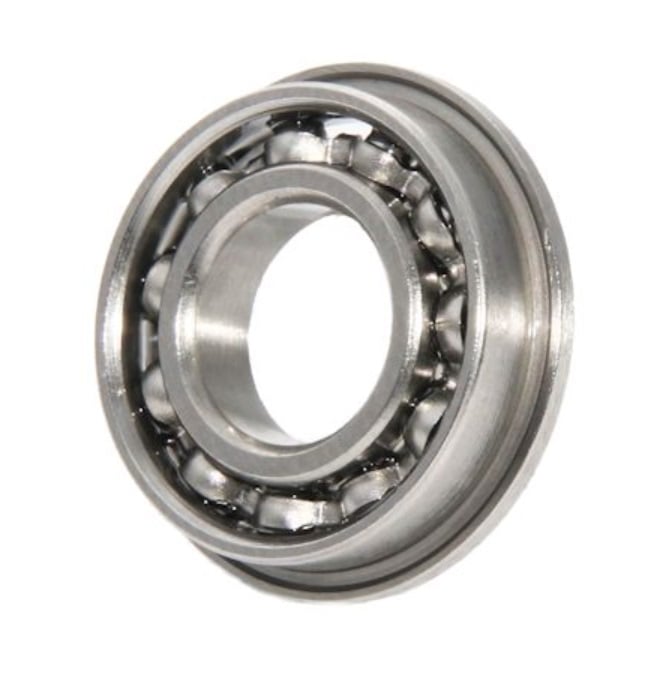 Ball Bearing    5 x 13 x 4 mm  - Flanged Chrome Steel - Abec 1 - MC3 - Standard - Open - Standard Retainer - MBA  (Pack of 1)