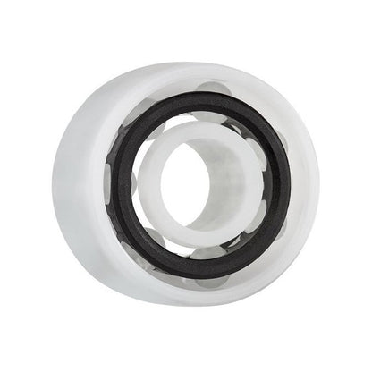 Plastic Bearing    9.525 x 22.225 x 11.113 mm  - Double Row Ball Acetal with Glass Balls - Plastic - Ribbon Retainer - KMS  (Pack of 1)