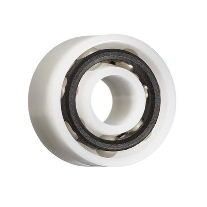 Plastic Bearing    9.525 x 22.225 x 11.113 mm  - Double Row Ball Acetal with 316 Stainless Balls - Plastic - Ribbon Retainer - KMS  (Pack of 1)