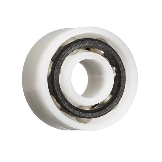 Plastic Bearing   15 x 35 x 15.875 mm  - Double Row Ball Acetal with 316 Stainless Balls - Plastic - Ribbon Retainer - MBA  (Pack of 1)