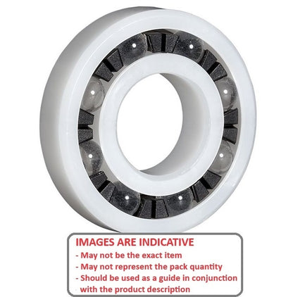 Plastic Bearing   30 x 55 x 9 mm Acetal with Glass Balls - Plastic - Ribbon Retainer - KMS  (Pack of 1)