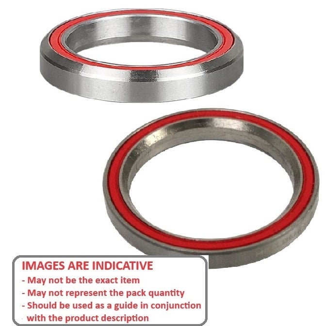 Chamfered Edges Bearing   30.5 x 41.8 x 8 mm  - Ball Chrome Steel - Economy - Bike Bearing 45 Deg Chamferred Edge - ECO  (Pack of 1)