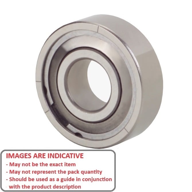 Ball Bearing    6.35 x 15.875 x 4.978 mm  -  Stainless 440C Grade - Abec 7 - MC34 - Standard - Shielded / Filmoseal and Greased - MBA  (Pack of 40)