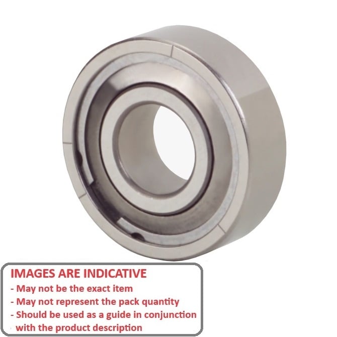 Ball Bearing    1.5 x 5 x 2 mm  -  Stainless 440C Grade - Abec 7 - MC34 - Standard - Shielded / Filmoseal with Light Oil - MBA  (Pack of 50)