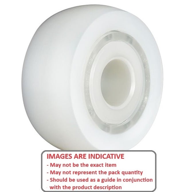 Plastic Bearing    GE Cradle Wheel After Market  - Specialised Medical Acetal with Glass Balls - White - MRI Table - KMS  (Pack of 1)