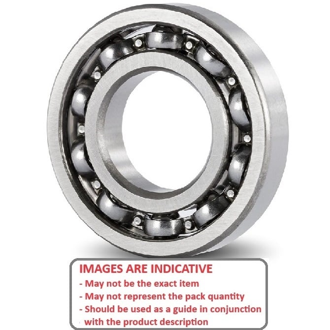 Ball Bearing    1.984 x 6.35 x 2.381 mm  -  Stainless 440C Grade - Abec 5 - MC34 - Standard - Open Lightly Oiled - MBA  (Pack of 26)