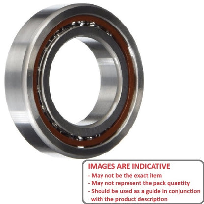 Ball Bearing    6.35 x 15.875 x 4.978 mm  -  Ceramic Hybrid Chrome Steel with Si3N4 - Open - High Speed Polyamide Retainer - ECO  (Pack of 1)