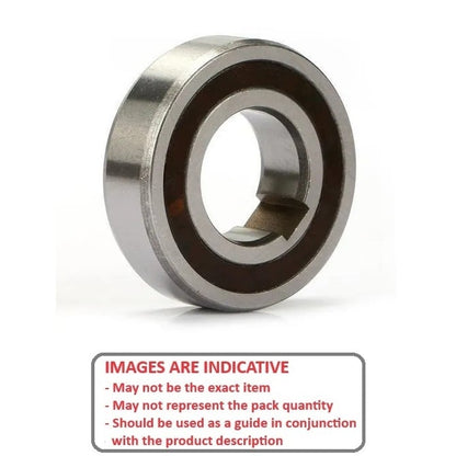 One Way Bearing   40 x 80 x 22 mm  - Sprag Clutch Chrome Steel - With Keyway - MBA  (Pack of 1)