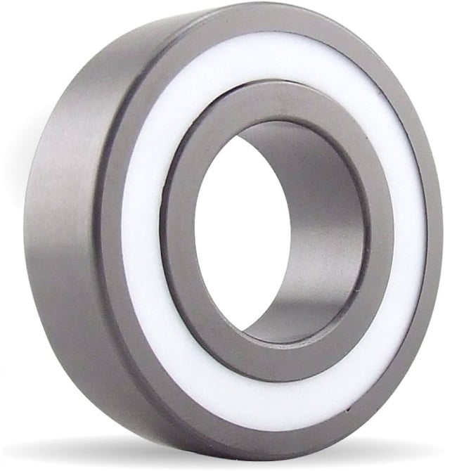 Ceramic Bearing    6.35 x 19.05 x 7.142 mm  - Ball Ceramic Si3N4 - MC34 - Standard - Grey - Sealed without Lubricant - PTFE Retainer - MBA  (Pack of 10)