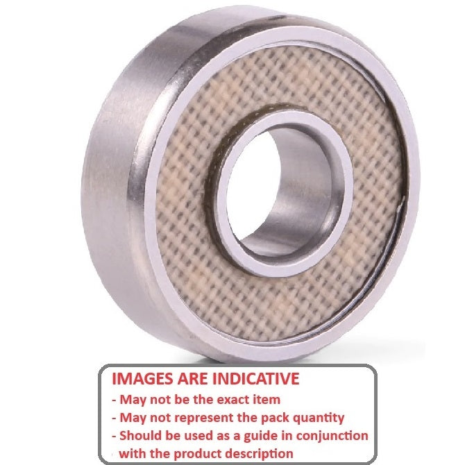 Ball Bearing    3 x 6 x 2.5 mm  -  Stainless 440C Grade - Abec 1 - MC3 - Standard - PTFE Sealed - MBA  (Pack of 2500)