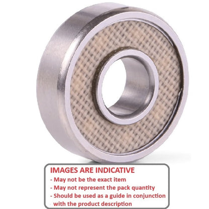 Ball Bearing    3 x 6 x 2.5 mm  -  Stainless 440C Grade - Abec 1 - MC3 - Standard - PTFE Sealed - MBA  (Pack of 2500)