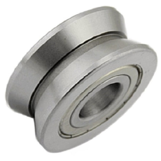 Vee Groove Profile Bearing    3 x 12 x 4 mm  - V Groove Profile Chrome Steel - 3D Printer Parts - MBA  (Pack of 1)