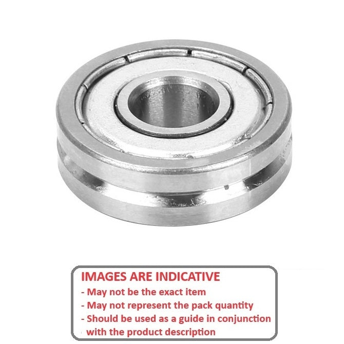 VMR268-ZZ-03-090-ECO Vee Groove Profile Bearing (Bulk Pack of 50)