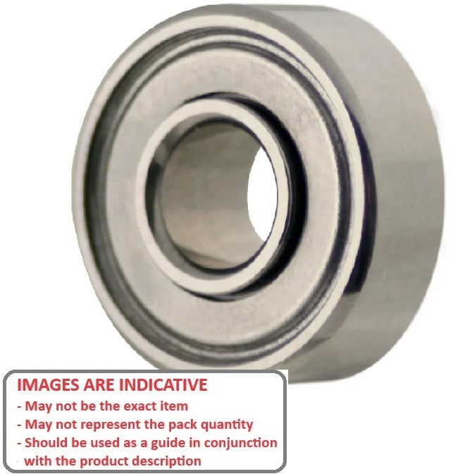 Ball Bearing    1.191 x 3.967 x 1.588 mm  - Extended Inner Stainless 440C Grade - Abec 5 - MC34 - Standard - Open Lightly Oiled - Ribbon Retainer - MBA  (Pack of 20)