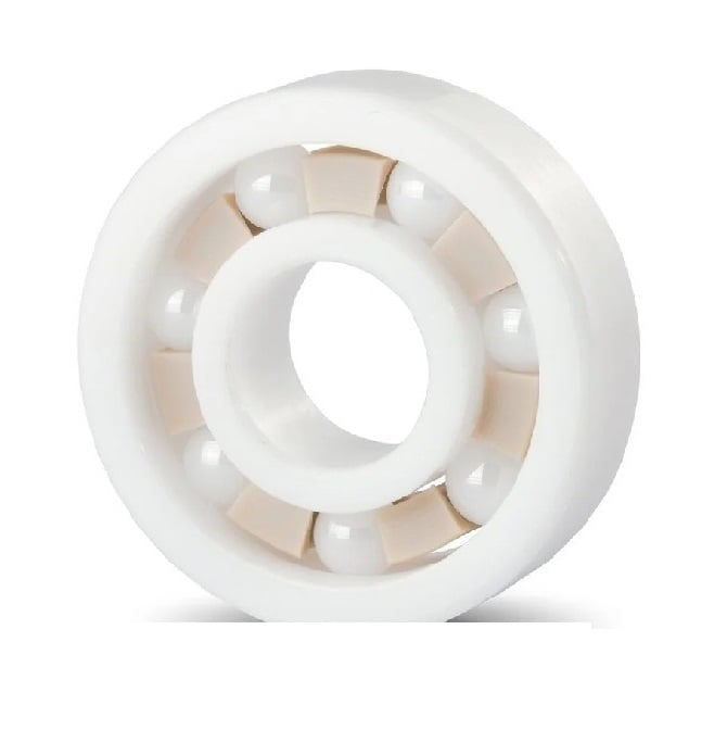 Ceramic Bearing   25 x 47 x 12 mm  - Ball ZrO2 Full Ceramic - CN - Standard - Off White - Open without Lubricant - PTFE Retainer - MBA  (Pack of 1)