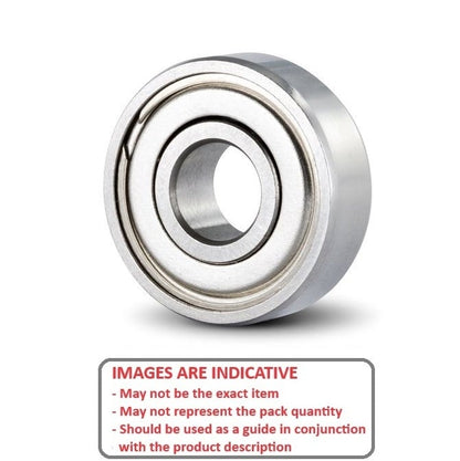 Kyosho CONCEPT 30 SR-T Bearing Alternative Stainless Steel, Double Shielded, Ceramic Balls Standard (Pack of 1)