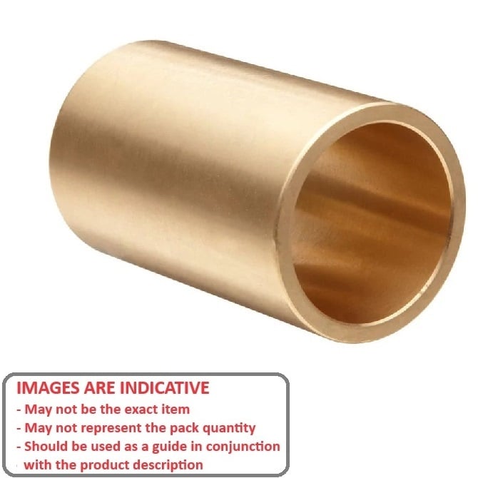 Bush   12.7 x 19.05 x 38.1 mm  - Solid Bronze C93200 - MBA  (Pack of 1)