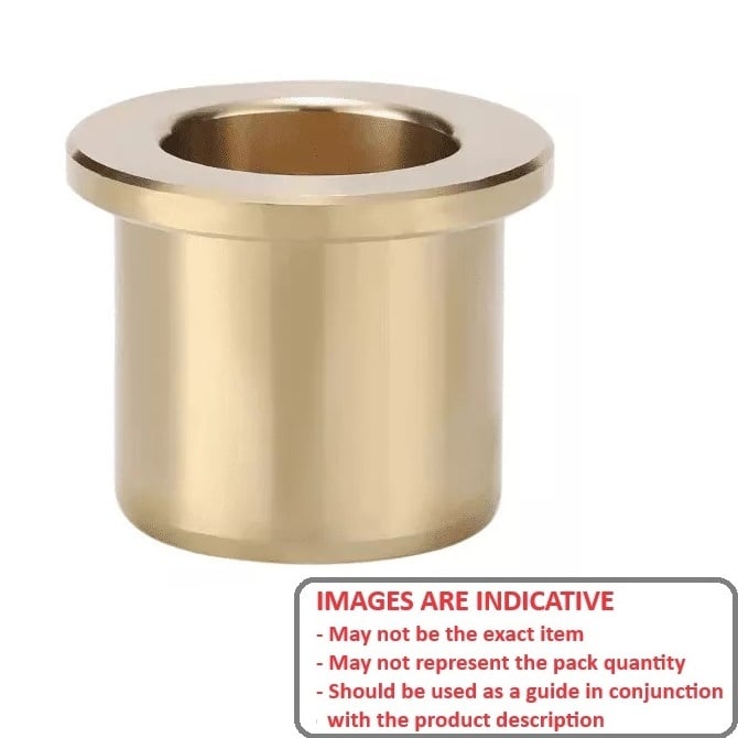 Bush   19.05 x 28.575 x 47.625 mm  - Flanged Aluminium Bronze - MBA  (Pack of 1)