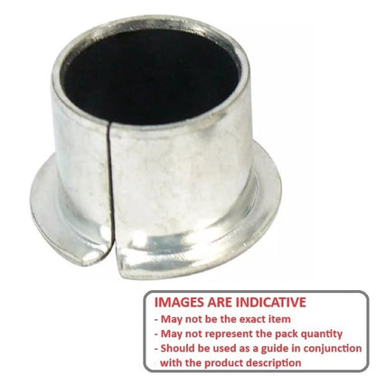 Bush   12 x 14 x 7 mm  - Flanged Split Stainless with PTFE - MBA  (Pack of 1)