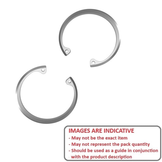 Internal Circlip   41.99 x 1.5 mm  - Bevelled Carbon Steel - 41.99 Housing - MBA  (Pack of 5)