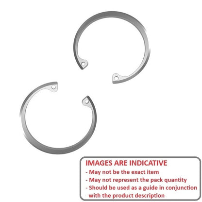 Internal Circlip   41.99 x 1.5 mm  - Bevelled Carbon Steel - 41.99 Housing - MBA  (Pack of 5)