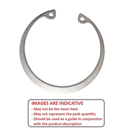 Internal Circlip  100.01 x 2.77 x 106.02 mm Stainless PH15-7 Mo - 100.01 Housing - MBA  (Pack of 3)