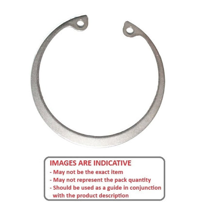 Internal Circlip   37 x 1.5 mm  -  Stainless PH15-7 Mo - 37.00 Housing - MBA  (Pack of 1)