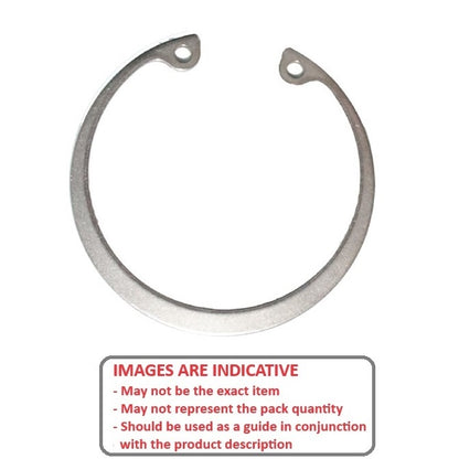 Internal Circlip   39.67 x 1.57 mm  -  Stainless PH15-7 Mo - 39.67 Housing - MBA  (Pack of 2)