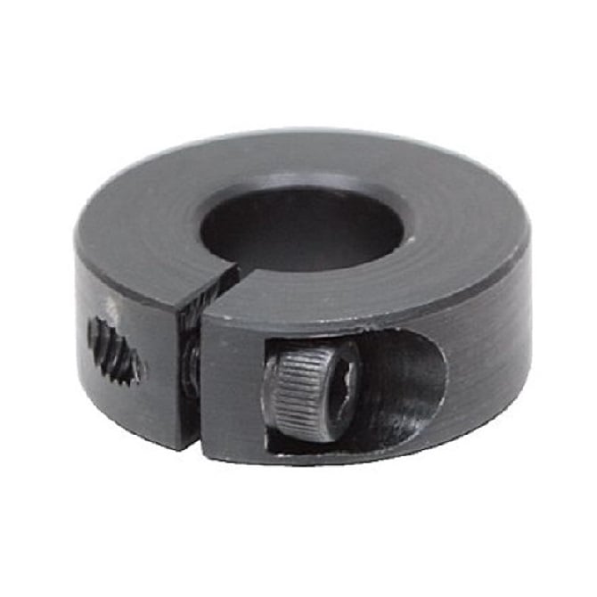 Shaft Collar    6.35 x 17.46 x 7.9 mm  - One Piece Clamp Steel Black Oxide Coated - Round Bore - MBA  (Pack of 1)