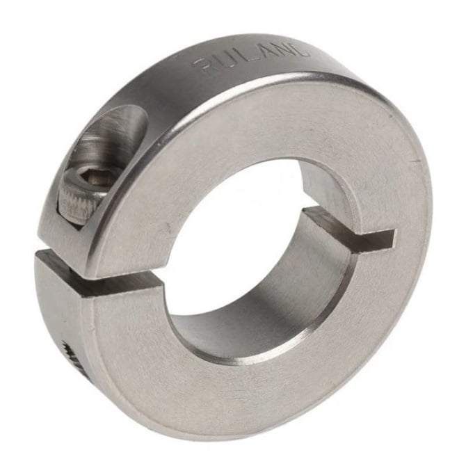 Shaft Collar    3.175 x 12.7 x 6.4 mm  - One Piece Clamp Stainless 303 - Round Bore - MBA  (Pack of 1)