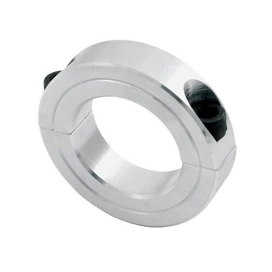 Shaft Collar   28.575 x 47.60 x 12.7 mm  - Two Piece Clamp Aluminium - Round Bore - MBA  (Pack of 1)