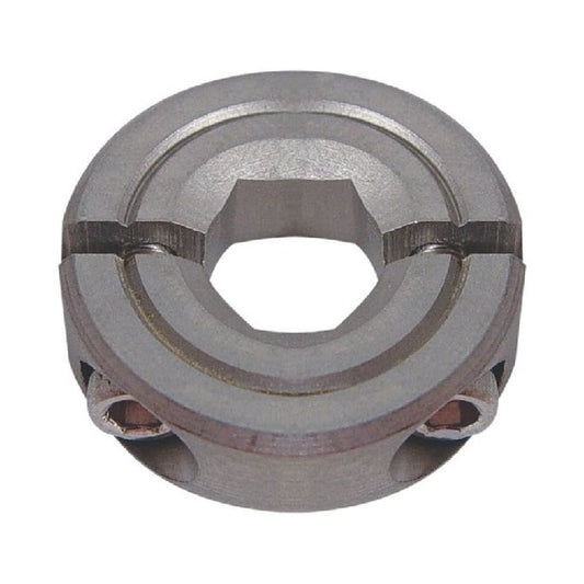 Shaft Collar   19.05 x 47.60 x 12.7 mm  - Two Piece Clamp Stainless 303 - Hex Bore - 19.050mm Hex - MBA  (Pack of 1)