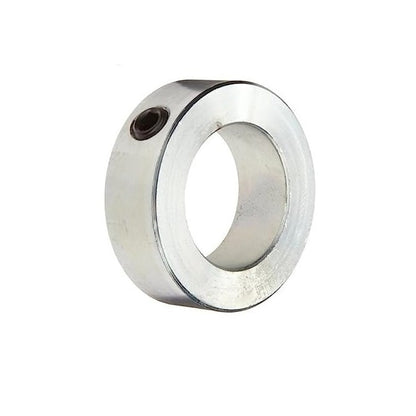 Shaft Collar   19.05 x 31.8 x 14.3 mm  - One Piece Set Screw Steel Zinc Plated - Round Bore - MBA  (Pack of 1)