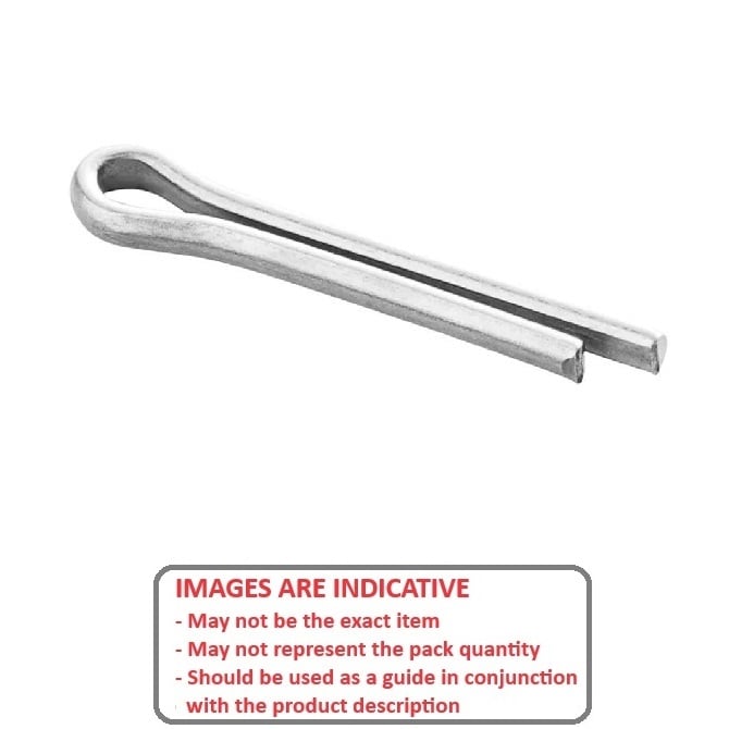 Split Pin    3.2 x 36 mm  - Cotter Stainless 304 Grade - 2.9 mm Pin Dia. - MBA  (Pack of 50)