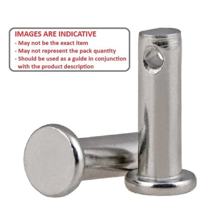 Clevis Pin   19.05 x 82.94 x 88.90 mm  - Basic Stainless 300 Grade - MBA  (Pack of 1)